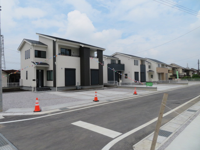 高崎市第３吉井町長根（全6棟）1号棟の外観|建物完成済みでございます。お部屋のご内覧可能でございます。お気軽にお問合せ下さいませ(^▽^)/