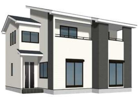 高崎市第３吉井町長根（全6棟）1号棟の外観パース