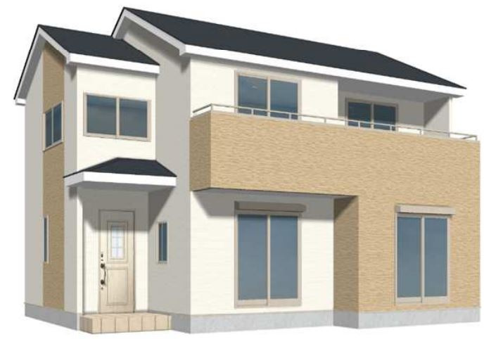 高崎市第３吉井町長根（全6棟）3号棟の外観パース