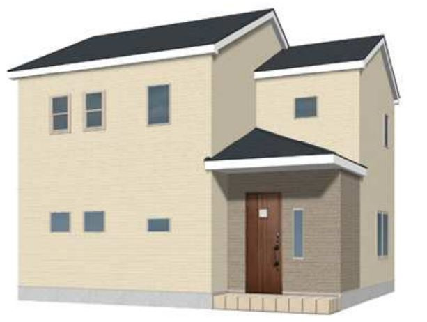 高崎市第３吉井町長根（全6棟）4号棟の外観パース