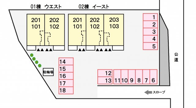プリムローズ ウエストの区画図