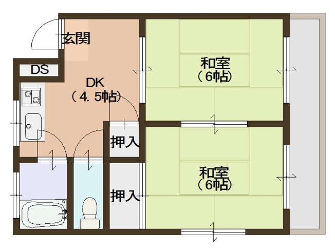 【間取り】 | ミカサハイツ