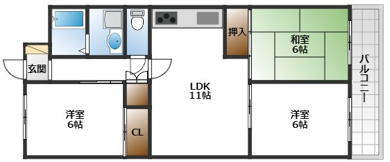 【間取り】 | メゾン二本松