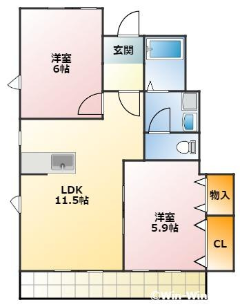 アネシス Eの間取り