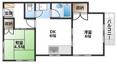 【間取り】 | シャトー曽根東