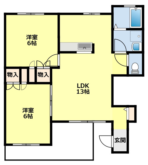 【間取り】 | ベルリード弥生
