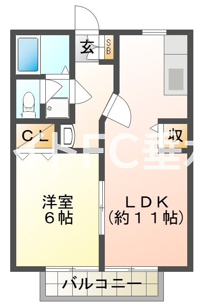 ハイツサンフラワーの間取り|ハイツサンフラワー
