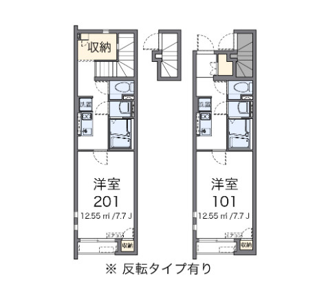 【間取り】 | クレイノヴィラ高島