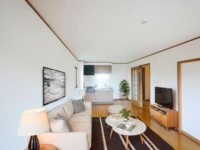 アクシス光台の居間・リビング|CGで家具等を配置したもので家具等は含まれません