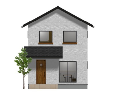 高知市玉水町 7号地-建築条件付き-売土地の外観パース|7号地参考プラン