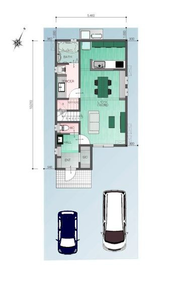 高知市玉水町 7号地-建築条件付き-売土地の参考プラン|7号地参考プラン