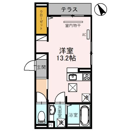 【間取り】 | ラポール三輪 | 間取りです