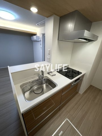 大阪市鶴見区放出東１丁目のアパートのキッチン