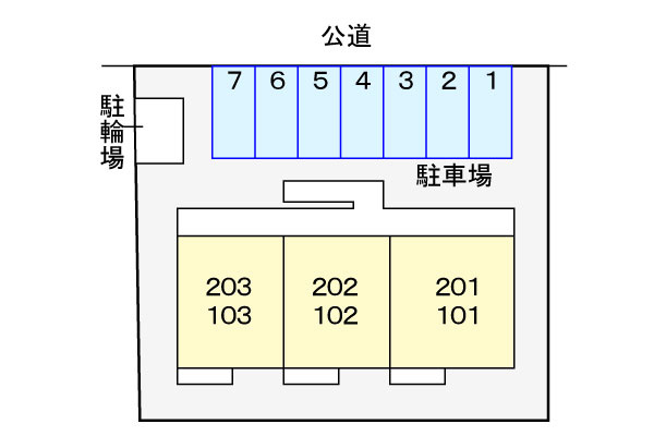 グリーンパーク公家の区画図