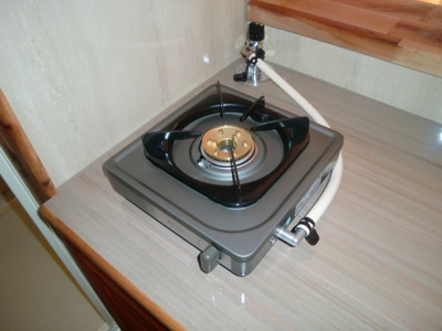 【キッチン】 | セザンヌ三谷２ | 一口ガスコンロ有り（※写真はイメージです、現況優先となります）
