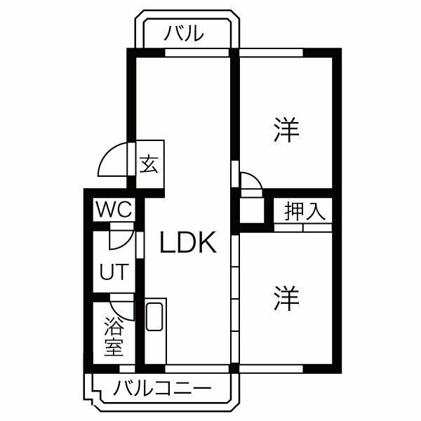 たかさごコーポラス碧南　　刈谷市近郊の賃貸ならクラスホーム刈谷店の間取り