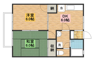 【間取り】 | セジュール南2号棟