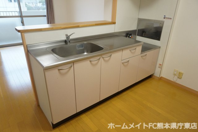 熊本市東区沼山津３丁目の賃貸マンションのキッチン