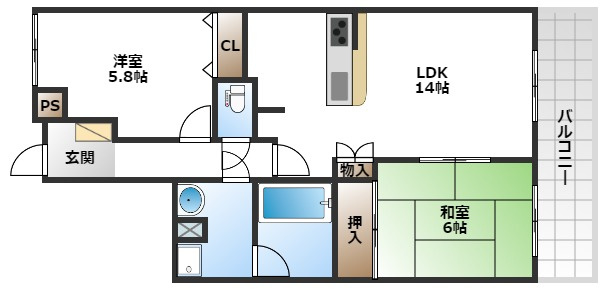 【間取り】 | ステイツ千里中央