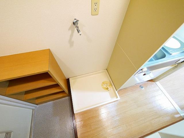 ヴィラあざみの設備|洗濯機も室内に置けます！