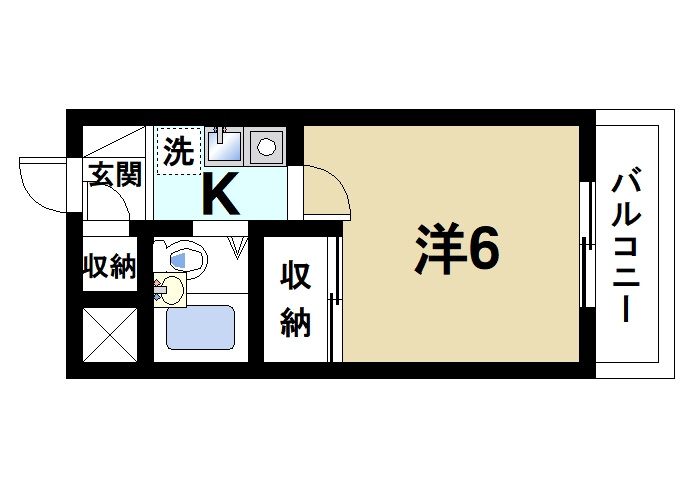 ヴィラあざみの間取り|学生さんにもおススメの間取りです