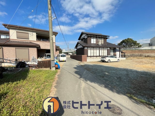 馬場売地の前面道路含む現地写真