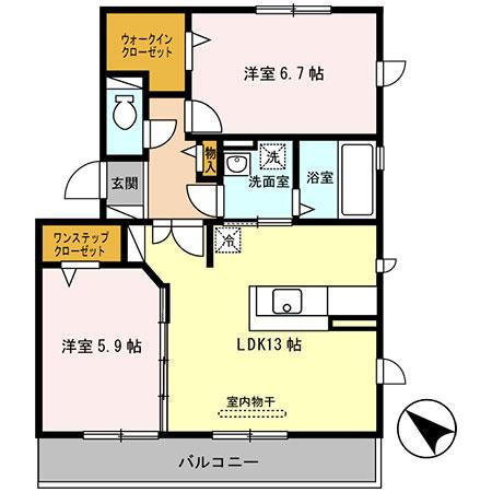 オースター１番館の間取り