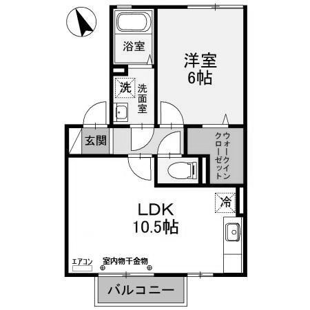 【間取り】 | グランメール桜町　C