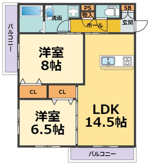 【間取り】 | チェリッシュ東甲子園（鳴尾駅・鳴尾北小・鳴尾中学校区） | チェリッシュ東甲子園