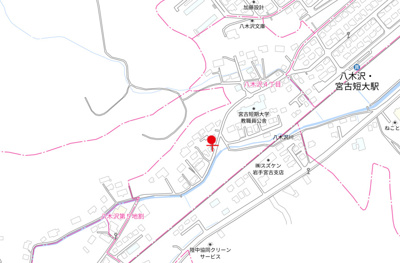 【地図】 | 宮古市八木沢中古住宅