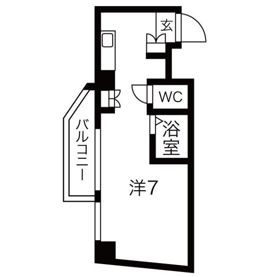 【間取り】 | ドミール堺筋本町