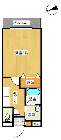 パールエステートの間取り|反転あり
