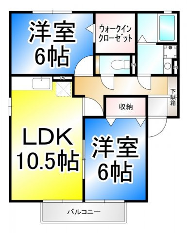 ベル・ジュ・メゾン　Bの間取り
