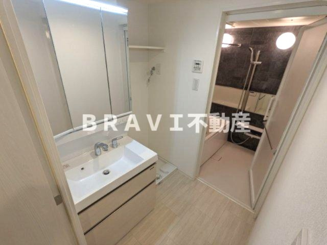 シーズンフラッツ大手前 BRAVI不動産の洗面所|【シーズンフラッツ大手前】忙しい朝には欠かせない洗面所です