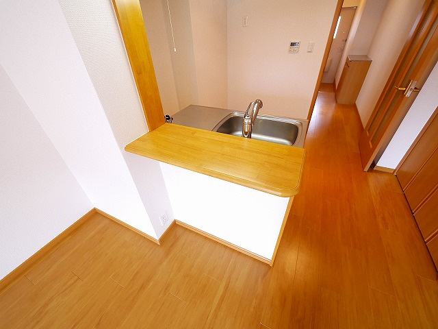 カモミール・西大寺Aのキッチン|使いやすいキッチンです