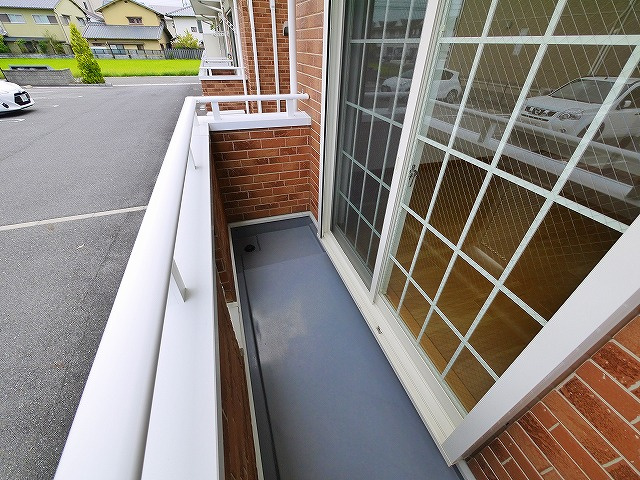 カモミール・西大寺Aのバルコニー|陽当たり良好なバルコニーです