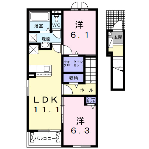 メゾン　ソレイユの間取り|間取図