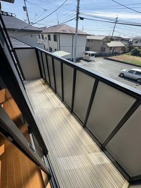 サンガーデン下硯川のバルコニー