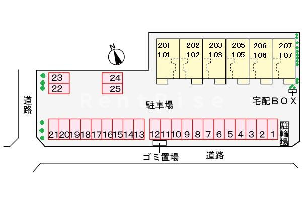 トゥインクルの駐車場|駐車場