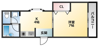 【間取り】 | エステート高安A棟