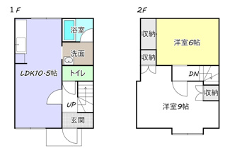 【間取り】 | 飯田町貸家