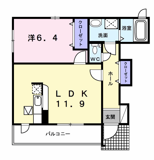 ソレイユDの間取り