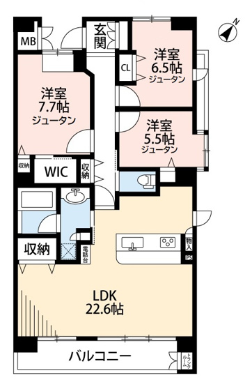 【間取り】 | キャッスルハイツ美合駅前