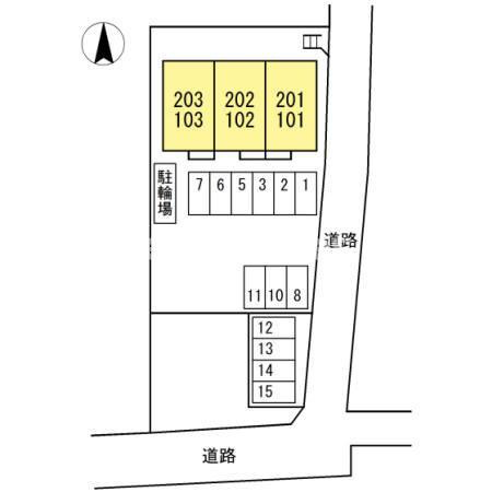 ルミエール増田の玄関