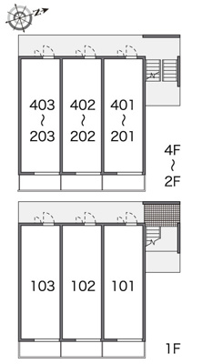 【区画図】 | グリーンフラットF