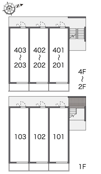 【区画図】 | グリーンフラットF