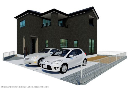 リーブルガーデン　倉敷市船穂町船穂第4　の外観パース