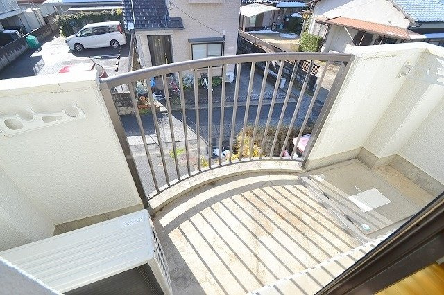 緑樹園コーポのバルコニー