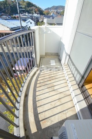 緑樹園コーポのバルコニー