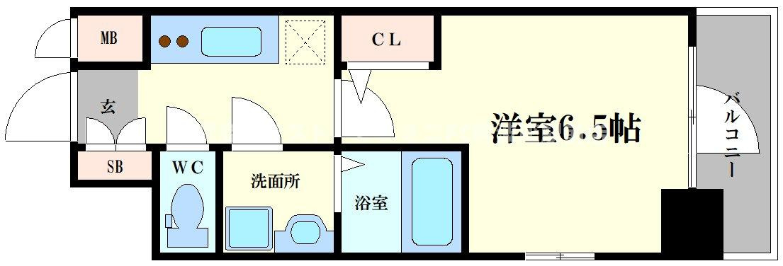 エスリード阿波座プライムコートの間取り